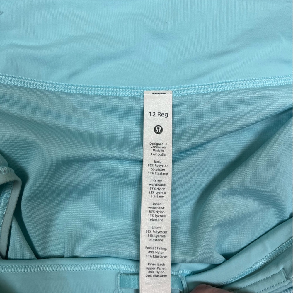 Lululemon Speed Up Short 2.5" Heather Lux Multi Icing Blue/Icing Blue - Picture 10 of 12